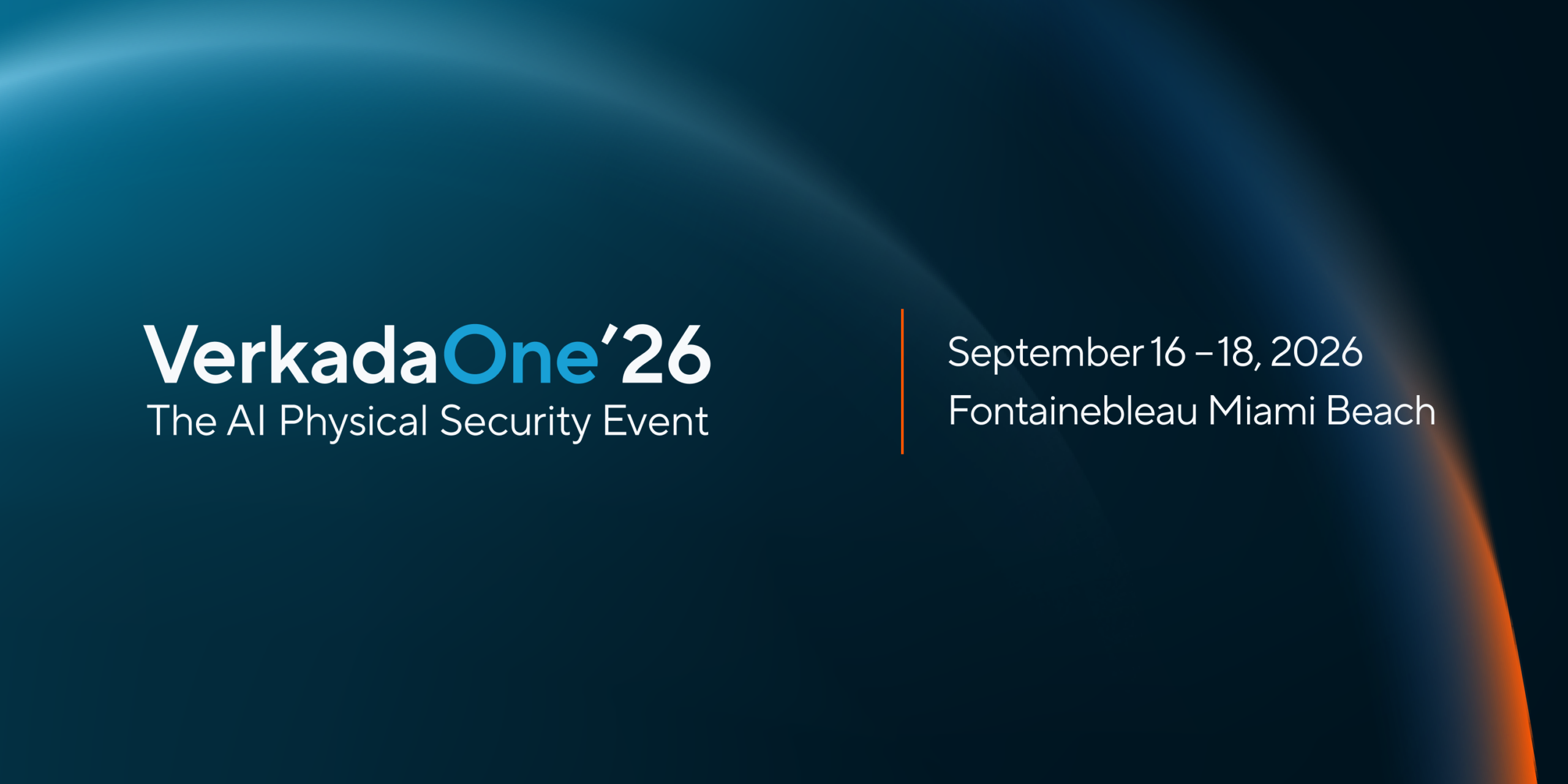 VerkadaOne 2026 — September 16–18 at Fontainebleau Miami Beach